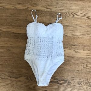 Laundry By Shelli Segal Swim - White Lace One Piece Bathing Suit Laundry By Shelli Segal Swim - White Lace One Piece Bathing Suit